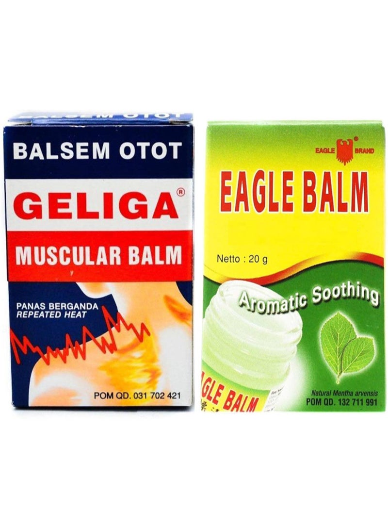 Eagle Balsem Gosok Javi Green Balm And Geliga Muscular Balm 20 g - Image 1